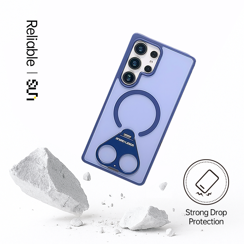 Tri-Ring Magnetic Stand Case For Samsung S25 Ultra