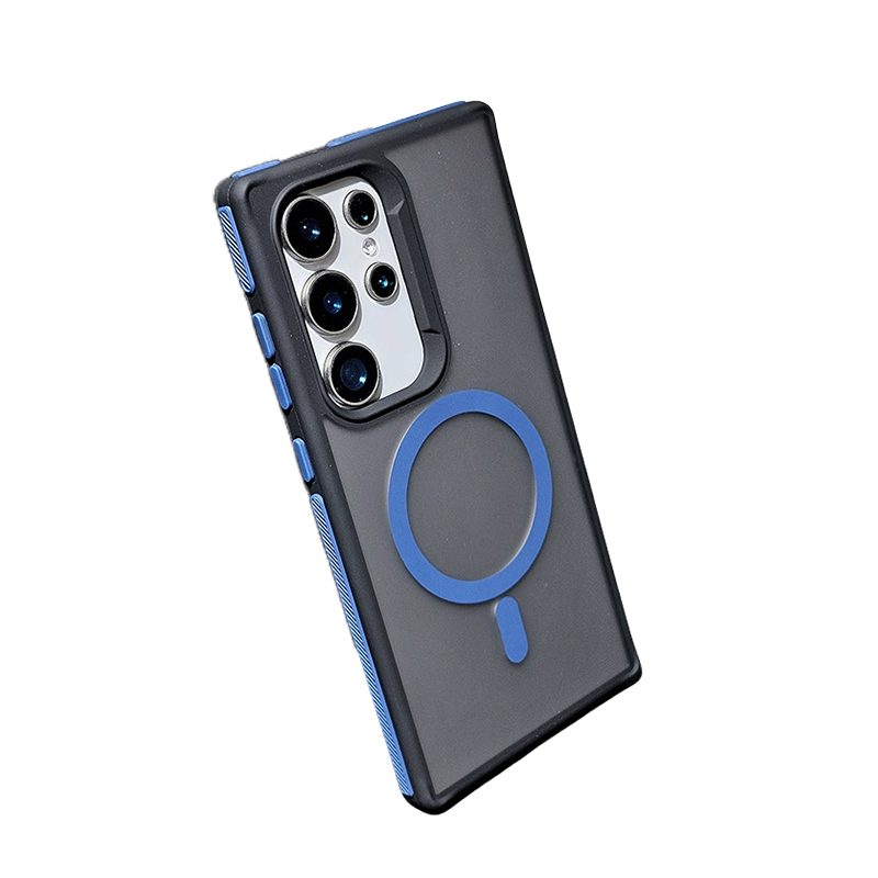 Dual-Tone Shield Armor Magnetic Case For Samsung S25 Ultra