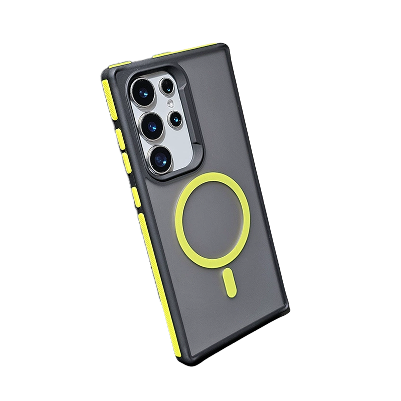 Dual-Tone Shield Armor Magnetic Case For Samsung S25 Ultra