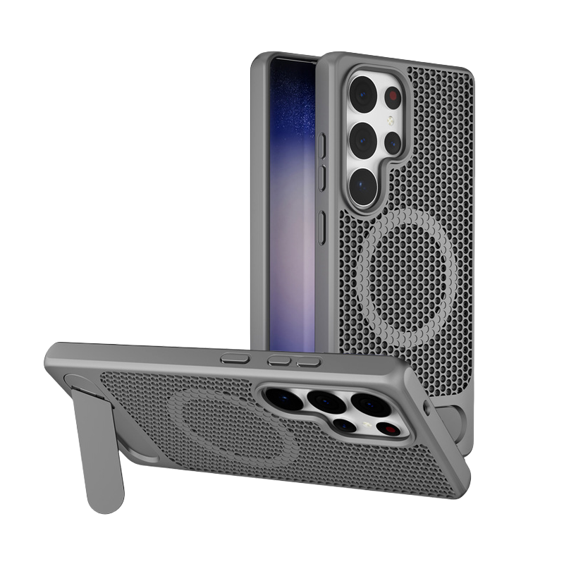 X2 Honeycomb Cooling Magnetic Kickstand Case For Samsung S25 Ultra