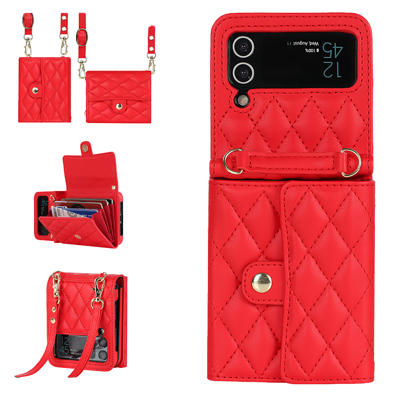 Premium RFID Wallet Case For Samsung Z Flip7/Flip6