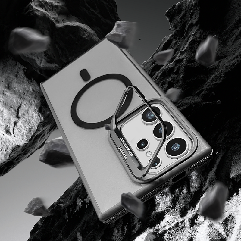 Magnetic Camera Ring Stand Case for Samsung S25 Ultra