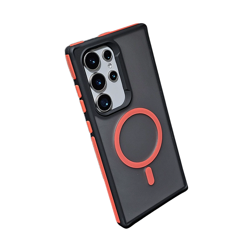 Dual-Tone Shield Armor Magnetic Case For Samsung S25 Ultra