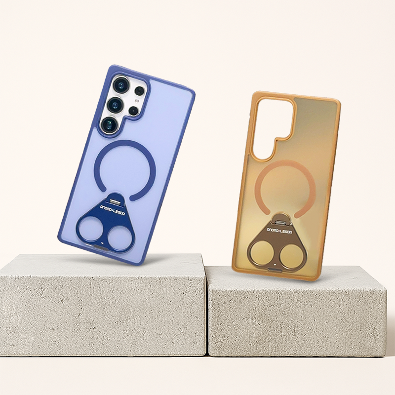 Tri-Ring Magnetic Stand Case For Samsung S25 Ultra