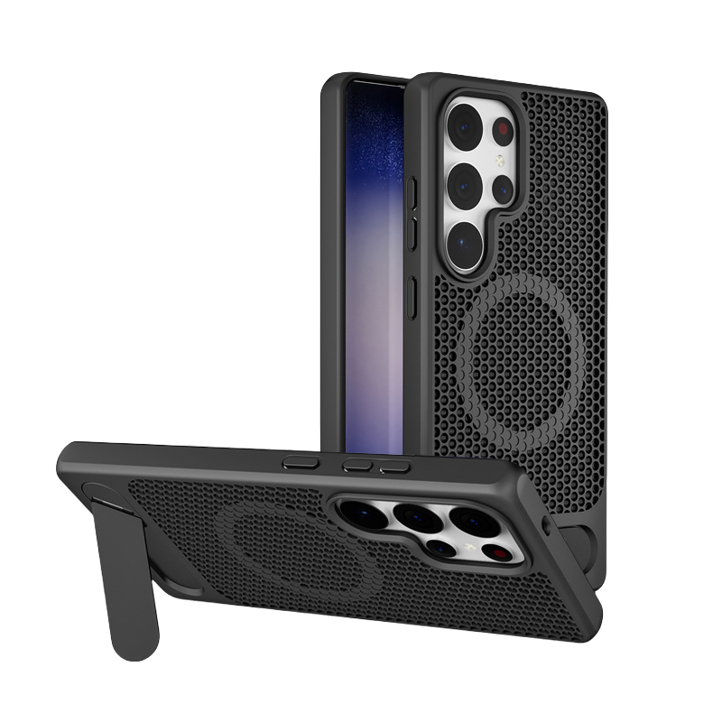 X2 Honeycomb Cooling Magnetic Kickstand Case For Samsung S25 Ultra