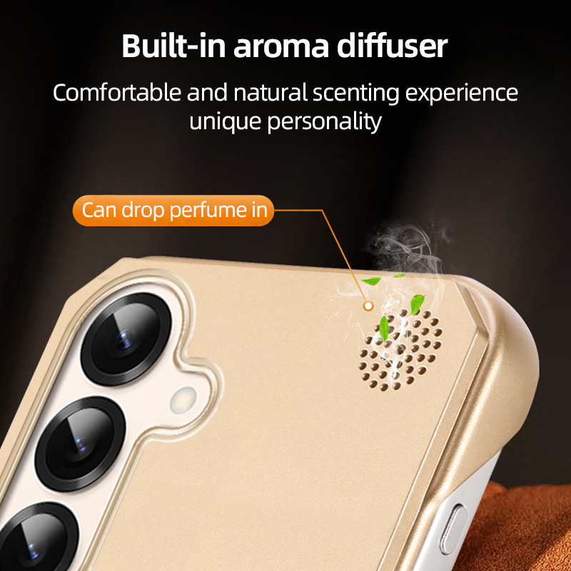 Frameless Leather Texture Magnetic Case For Samsung S25 Ultra