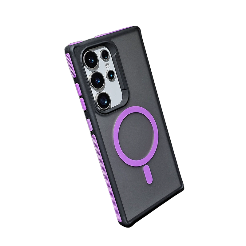 Dual-Tone Shield Armor Magnetic Case For Samsung S25 Ultra