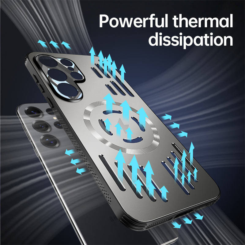 Magnetic Aluminum Cooling Case For Samsung S25 Ultra