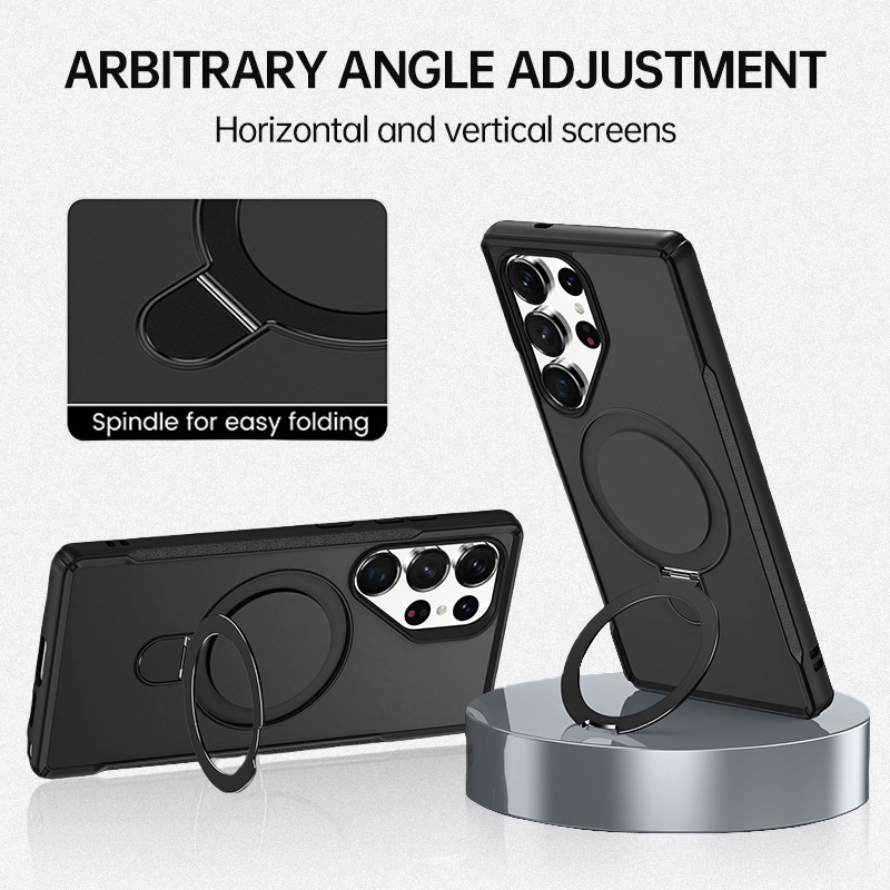 Military-Grade Protection Magnetic Kickstand Case For Samsung S25 Ultra