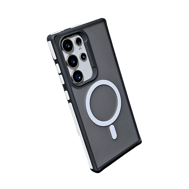 Dual-Tone Shield Armor Magnetic Case For Samsung S25 Ultra