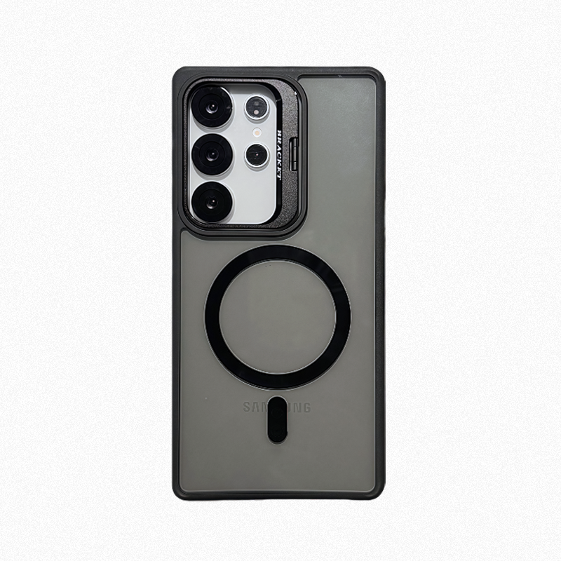 Magnetic Camera Ring Stand Case for Samsung S25 Ultra