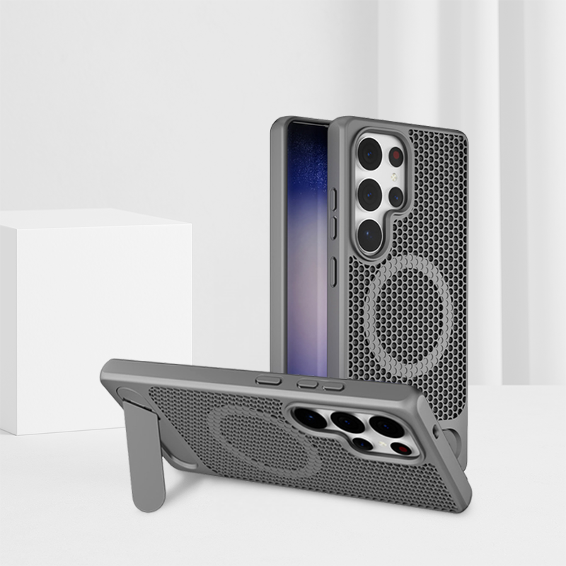 X2 Honeycomb Cooling Magnetic Kickstand Case For Samsung S25 Ultra