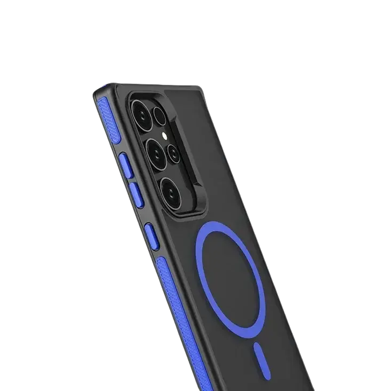 Dual-Tone Shield Armor Magnetic Case For Samsung S25 Ultra