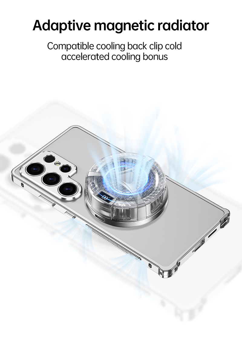 Metal Bare Frame Heat Sink Case For Samsung Galaxy S25 Ultra