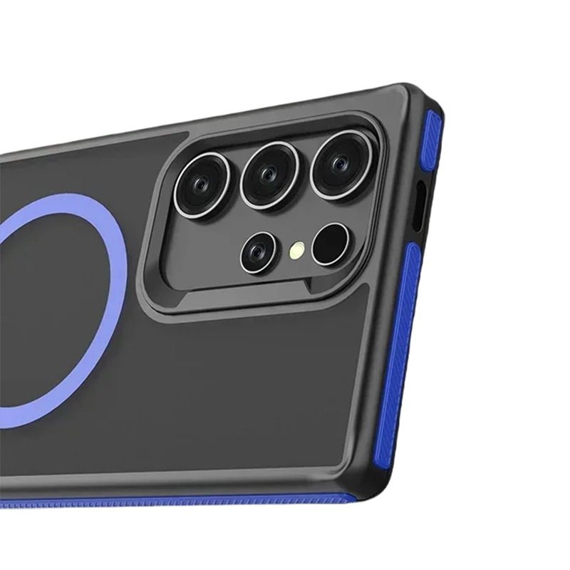 Dual-Tone Shield Armor Magnetic Case For Samsung S25 Ultra