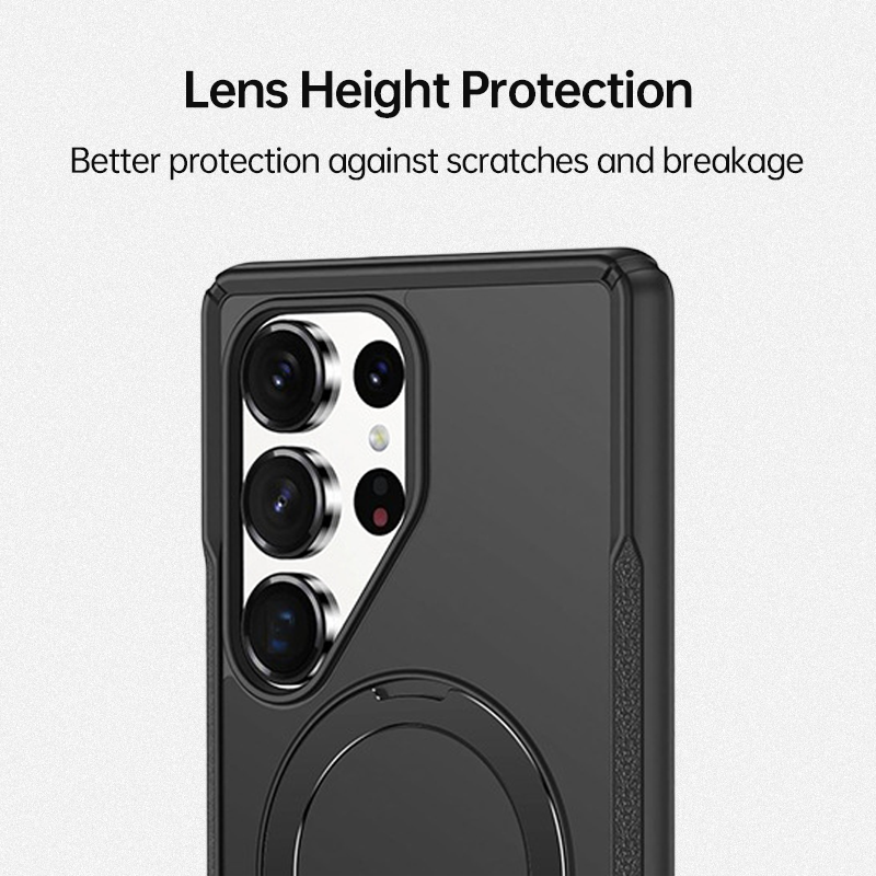 Military-Grade Protection Magnetic Kickstand Case For Samsung S25 Ultra