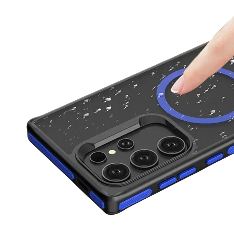 Dual-Tone Shield Armor Magnetic Case For Samsung S25 Ultra