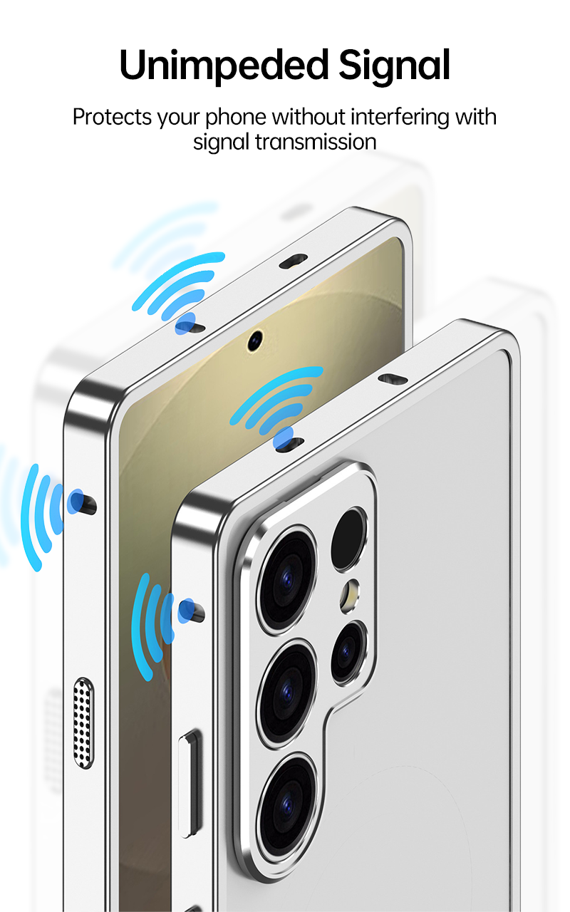Metal Bare Frame Heat Sink Case For Samsung Galaxy S25 Ultra