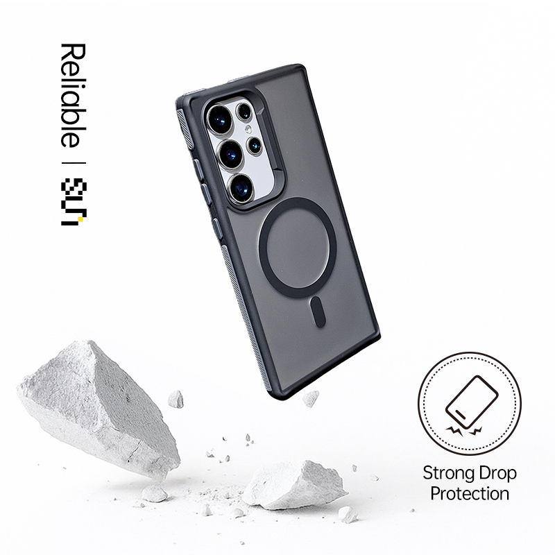 Dual-Tone Shield Armor Magnetic Case For Samsung S25 Ultra