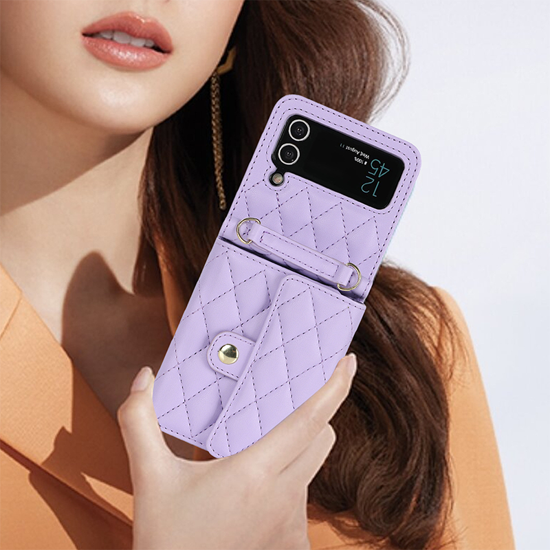 Premium RFID Wallet Case For Samsung Z Flip7/Flip6