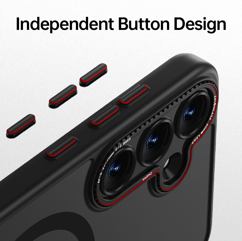 Matte Skin MagSafe Shockproof Case For Samsung S25 Ultra