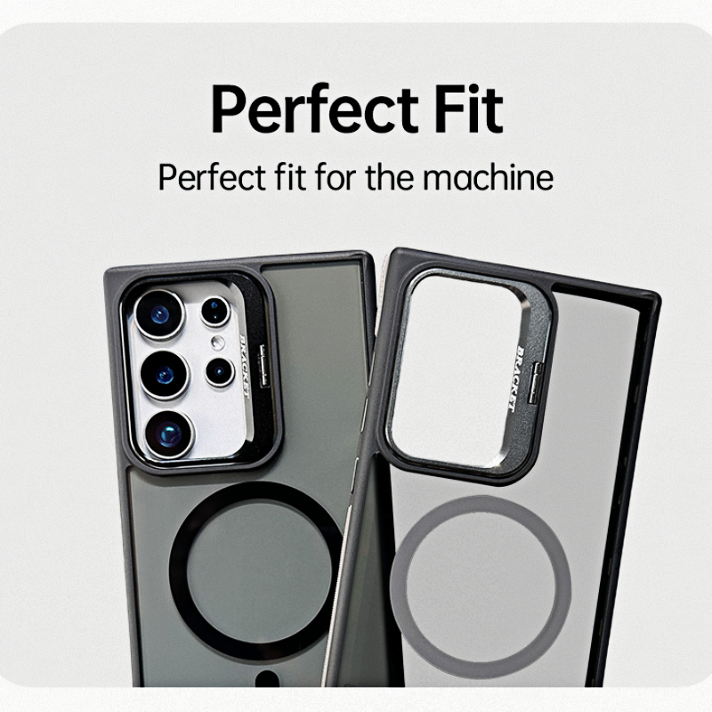 Magnetic Camera Ring Stand Case for Samsung S25 Ultra
