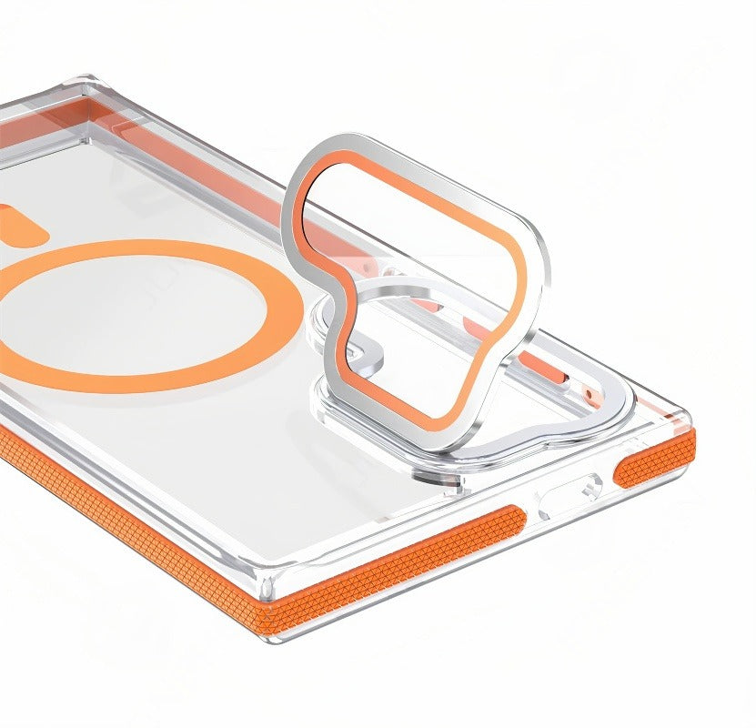 CrystalShield Magnetic Bracket Case for Samsung S25 Ultra