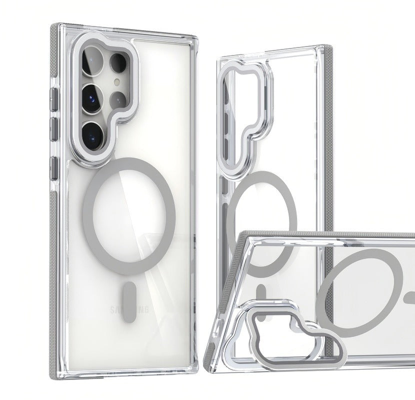 CrystalShield Magnetic Bracket Case for Samsung S25 Ultra