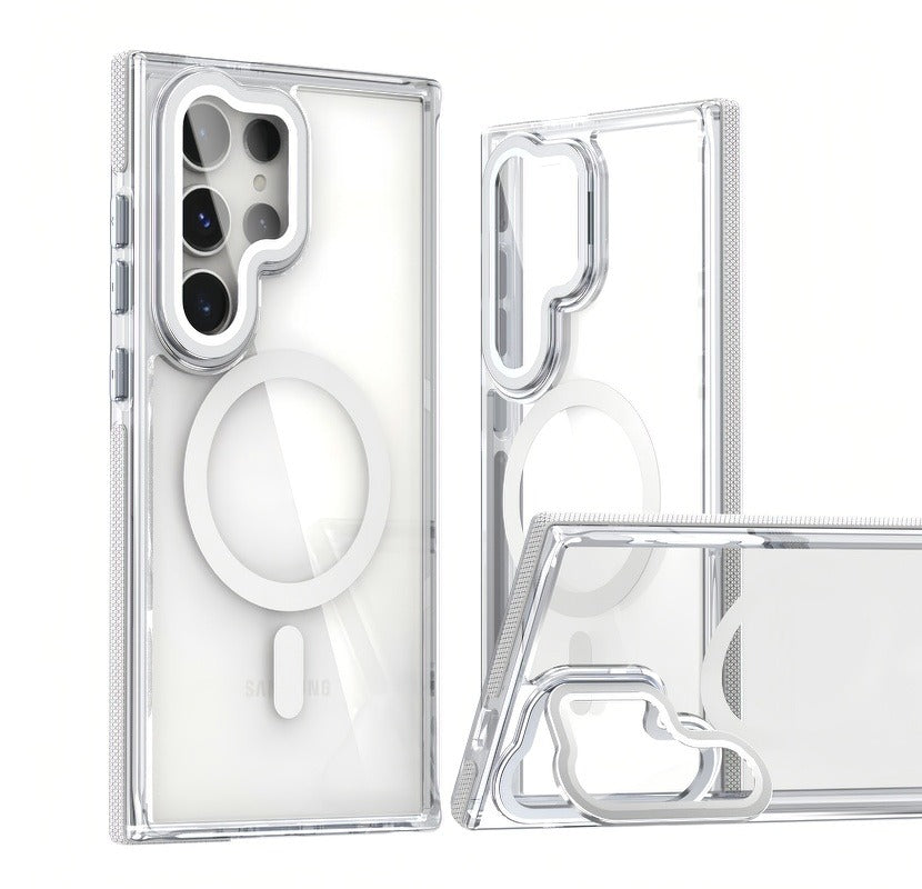 CrystalShield Magnetic Bracket Case for Samsung S25 Ultra