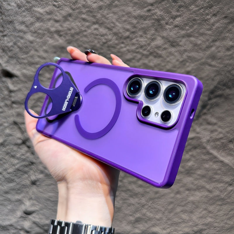 Tri-Ring Magnetic Stand Case For Samsung S25 Ultra