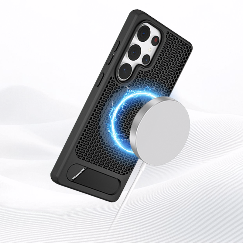 X2 Honeycomb Cooling Magnetic Kickstand Case For Samsung S25 Ultra