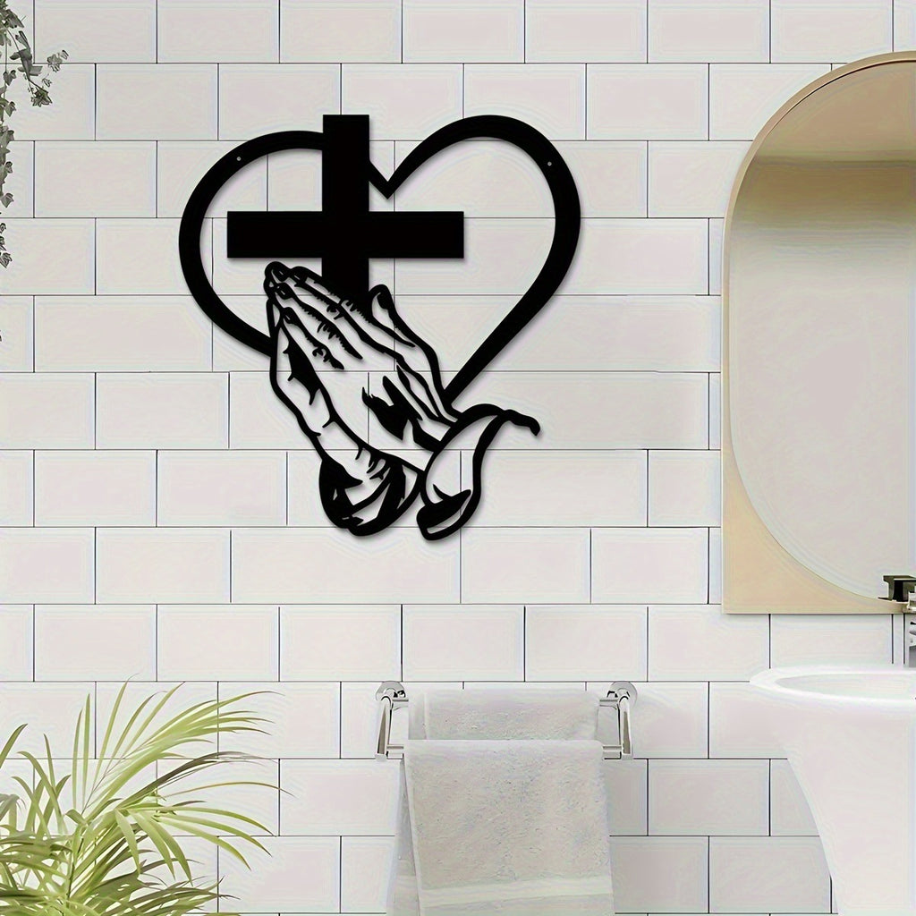 ✝️Metal Jesus and Cross Wall Art: Christian Home Decor