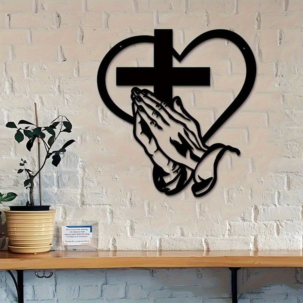 ✝️Metal Jesus and Cross Wall Art: Christian Home Decor