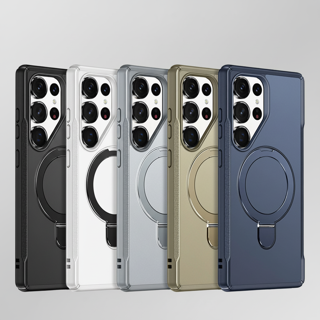 Military-Grade Protection Magnetic Kickstand Case For Samsung S25 Ultra