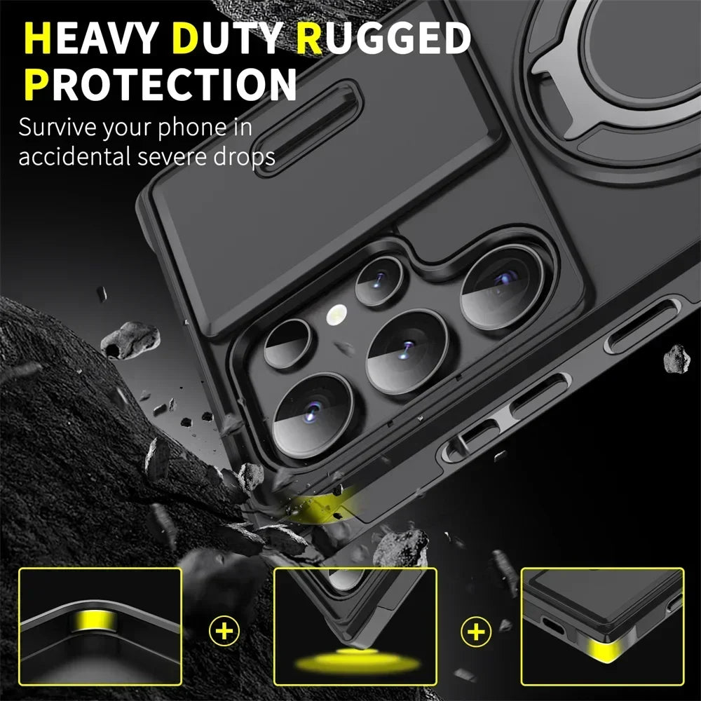 Premium Armor Kickstand Case for Samsung Galaxy S25 Series